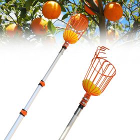 12 FT Picker with Telescoping Extension Pole, Reach Aluminium Telescoping Pole (Main Material: Aluminum, Main Color: Orange)